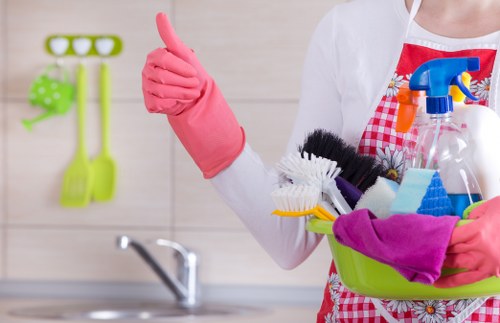 Detailed kitchen deep cleaning in a Clapham property