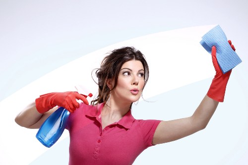 Local cleaning team working in Clapham office space